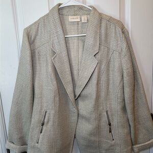 Chico's Textured Beige Blazer